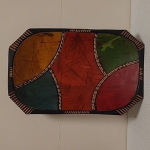 African Art Handmade Fruit Bowl